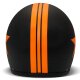 DMD Retro Star Jet-Helm Orange mattschwarz