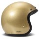 DMD Retro Glitter Motorrad Jet-Helm Gold