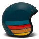 DMD Retro Petrolhead Jet-Helm blaugrün rot gelb