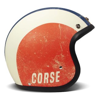 DMD Retro Squadra Corse Jet-Helm mattweiß rot blau