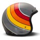 DMD Retro Curve Motorrad Jet-Helm grau gelb rot