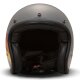 DMD Retro Curve Motorrad Jet-Helm grau gelb rot