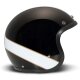 DMD Retro Tabu Motorrad Jet-Helm schwarz weiß