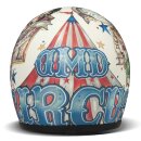 DMD Retro Circus Jet-Helm matt beige blau rot