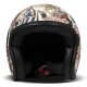 DMD Retro Circus Jet-Helm matt beige blau rot