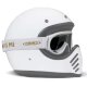 DMD Ghost White Motorrad-Brille weiß Retro, 77, Racer