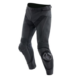 Dainese Delta 4 Motorrad Leder-Hose schwarz schwarz
