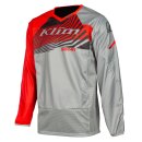 Klim Dakar 2023 Motocross-Hemd Dimension Redrock grau rot