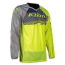 Klim Dakar 2023 Motocross-Hemd Dimension Vivid grau neongelb