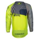 Klim Dakar 2023 Motocross-Hemd Dimension Vivid grau neongelb