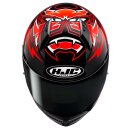 HJC C10 Diablo Mask MC1 Helm Quartararo rot schwarz