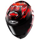 HJC C10 Diablo Mask MC1 Helm Quartararo rot schwarz