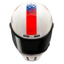 HJC V10 FQ20 MC21 Retro-Helm Quartararo blau rot weiß