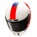 HJC V10 FQ20 MC21 Retro-Helm Quartararo blau rot weiß