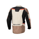 Alpinestars ST-1 Motorrad-Jacke Textil beige schwarz neonrot