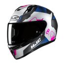 HJC C10 Aspa Integralhelm MC28SF matt blau rosa silber