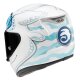 HJC Rpha 12 Light Fury Universal Helm MC2 türkis weiß