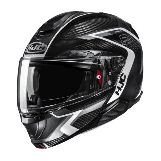 HJC Rpha 91 Carbon Lagos Klapphelm MC5 Carbon grau weiß
