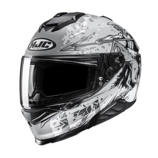 HJC i71 Taurus Integralhelm MC10SF matt grau weiß