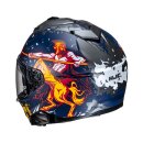 HJC i71 Taurus Integralhelm MC10SF matt rot blau gelb