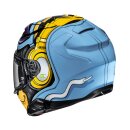 HJC F71 Monkey Dj Integralhelm MC23 blau gelb violett