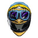 HJC F71 Monkey Dj Integralhelm MC23 blau gelb violett