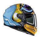 HJC F71 Monkey Dj Integralhelm MC23 blau gelb violett