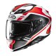 HJC F71 Tozz Integralhelm MC6HSF neon orange grau