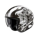 HJC V31 Flame Motorrad Jethelm MC5 grau weiß