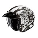 HJC V31 Flame Motorrad Jethelm MC5 grau weiß