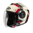 HJC i40N Velu Motorrad Jethelm MC1 rot beige anthrazit