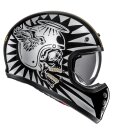 HJC V60 Flame Motorrad Jethelm MC9 gold silber