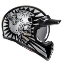 HJC V60 Flame Motorrad Jethelm MC9 gold silber