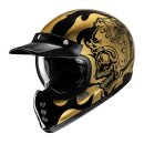 HJC V60 Flame Motorrad Jethelm MC9 gold silber