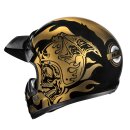 HJC V60 Flame Motorrad Jethelm MC9 gold silber