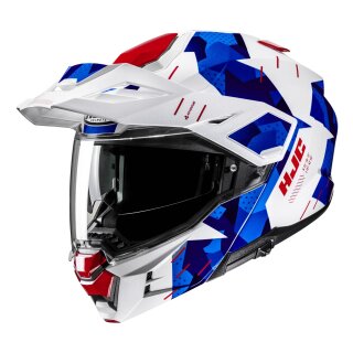 HJC i80 Roki Endurohelm MC21 blau rot weiß