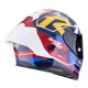 Scorpion Exo-R1 Evo II Air Coup Helm blau rot gelb