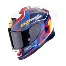 Scorpion Exo-R1 Evo II Air Coup Helm blau rot gelb