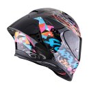 Scorpion Exo-R1 Evo II Air Savage Helm schwarz blau rosa