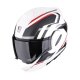 Scorpion Exo-Tech Evo Furio Klapphelm mattweiß schwarz rot