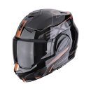 Scorpion Exo-Tech Evo Traveller Klapphelm schwarz kupfer