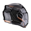 Scorpion Exo-Tech Evo Traveller Klapphelm schwarz kupfer