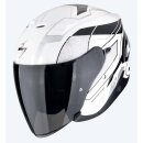Scorpion Exo-Z1 Vue Jethelm weiß schwarz silber