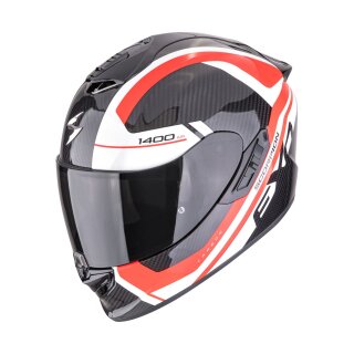 Scorpion Exo-1400 Evo II Carbon Air Enko Helm schwarz rot weiß