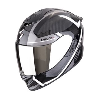 Scorpion Exo-1400 Evo II Carbon Air Enko Helm schwarz silber weiß