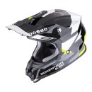 Scorpion VX-16 Evo Air Rod Crosshelm schwarz neongelb