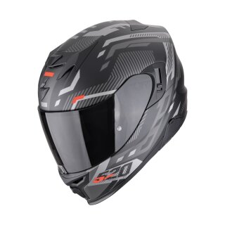 Scorpion Exo-520 Evo Air Ranka Helm mattschwarz silber rot