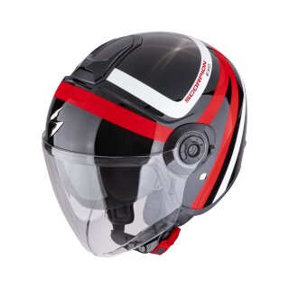 Scorpion Exo-City II Riva Jethelm schwarz rot