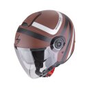 Scorpion Exo-City II Riva Jethelm braun silber