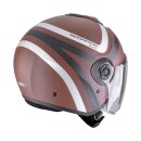 Scorpion Exo-City II Riva Jethelm braun silber